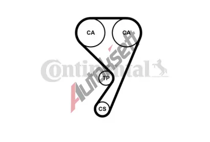 CONTITECH Vodn pumpa - sada ozubenho emene CTT CT1211WP1, CT1211WP1