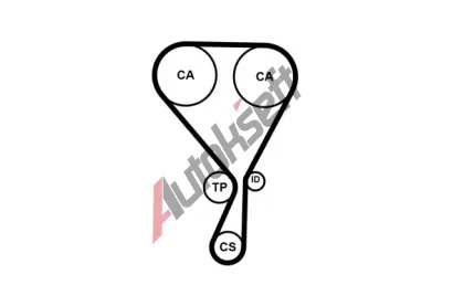 CONTITECH Sada ozuben� rozvodov�ho �emenu CTT CT1228K4PRO, CT1228K4PRO