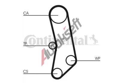 CONTITECH Vodn pumpa - sada ozubenho emene CTT CT503WP1, CT503WP1