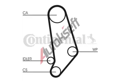 CONTITECH Vodn pumpa - sada ozubenho emene CTT CT539WP1, CT539WP1