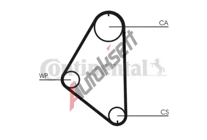 CONTITECH Vodn pumpa - sada ozubenho emene CTT CT558WP1, CT558WP1