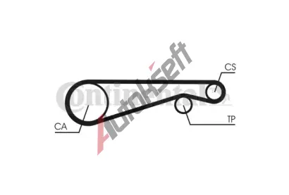 CONTITECH Ozubený řemen CTT CT653, CT653 CONTITECH Ozubený řemen CTT CT653, CT653