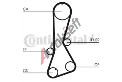 CONTITECH Ozuben emen CTT CT695, CT695