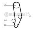 CONTITECH Ozuben - sada rozvodovho emene CTT CT704K1, CT704K1