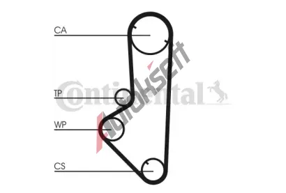 CONTITECH Ozuben� �emen CTT CT707, CT707
