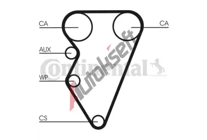 CONTITECH Ozuben - sada rozvodovho emene CTT CT708K1, CT708K1