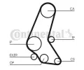 CONTITECH Ozuben - sada rozvodovho emene CTT CT748K6, CT748K6