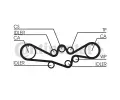 Sada ozuben rozvodovho emenu CONTITECH ‐ CTT CT792K1