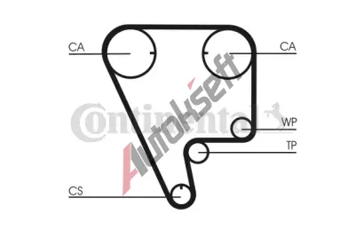 CONTITECH Ozuben - sada rozvodovho emene CTT CT794K1, CT794K1