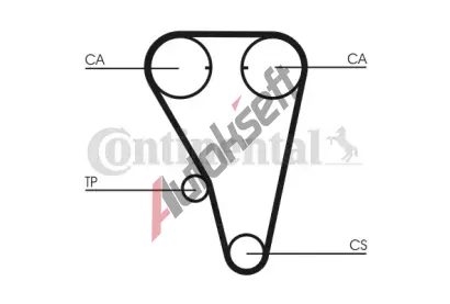 CONTITECH Ozuben� - sada rozvodov�ho �emene CTT CT803K1, CT803K1