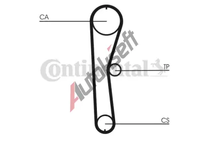CONTITECH Ozuben - sada rozvodovho emene CTT CT824K1, CT824K1