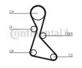CONTITECH Ozuben - sada rozvodovho emene CTT CT840K1, CT840K1