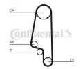 CONTITECH Ozuben - sada rozvodovho emene CTT CT846K2, CT846K2