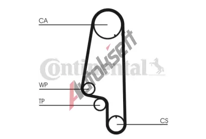CONTITECH Vodn pumpa - sada ozubenho emene CTT CT846WP4, CT846WP4