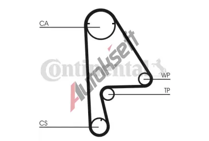 CONTITECH Vodn pumpa - sada ozubenho emene CTT CT862WP1, CT862WP1