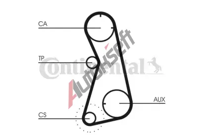 CONTITECH Ozuben - sada rozvodovho emene CTT CT869K1, CT869K1