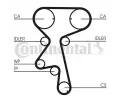 CONTITECH Ozuben - sada rozvodovho emene CTT CT873K1, CT873K1