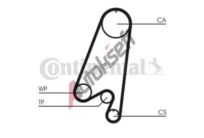 CONTITECH Vodn pumpa - sada ozubenho emene CTT CT910WP1, CT910WP1