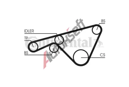 CONTITECH Ozuben� �emen CTT CT925, CT925