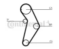 CONTITECH Ozuben - sada rozvodovho emene CTT CT927K1, CT927K1