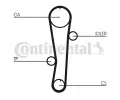 CONTITECH Ozuben - sada rozvodovho emene CTT CT942K1, CT942K1