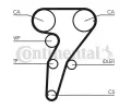 CONTITECH Sada ozuben rozvodovho emene CTT CT947K2, CT947K2