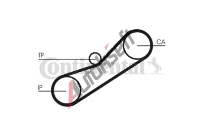 CONTITECH Ozuben - sada rozvodovho emene CTT CT950K1, CT950K1