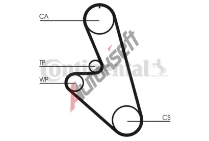 CONTITECH Ozuben� �emen CTT CT959, CT959