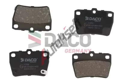 DACO Germany Sada brzdových destiček DCG 323908, 323908  DACO Germany Sada brzdových destiček DCG 323908, 323908