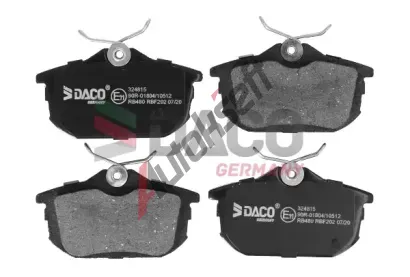 DACO Germany Sada brzdových destiček DCG 324815, 324815  DACO Germany Sada brzdových destiček DCG 324815, 324815