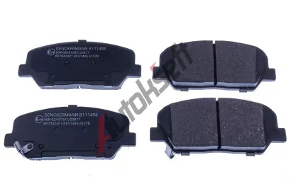 DENCKERMANN Sada brzdových destiček DCR B111493, B111493 DENCKERMANN Sada brzdových destiček DCR B111493, B111493