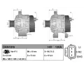 DENSO Alterntor DEN DAN1016, DE DAN1016