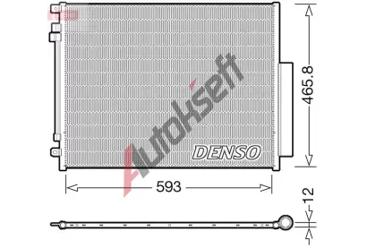 DENSO Kondenztor klimatizace DEN DCN01005, DCN01005
