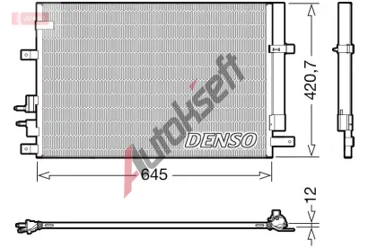 DENSO Kondenztor klimatizace DEN DCN01024, DCN01024