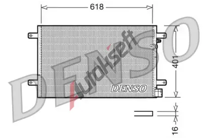 DENSO Kondenztor klimatizace DEN DCN02006, DCN02006