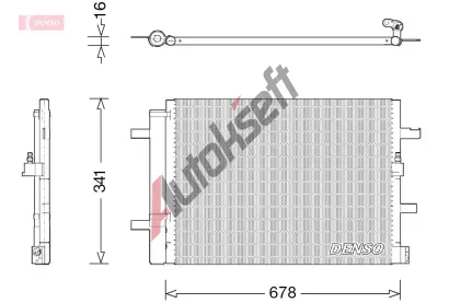 DENSO Kondenz�tor klimatizace DEN DCN02026, DCN02026