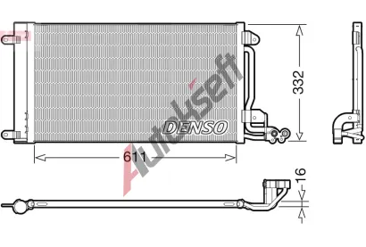 DENSO Kondenztor klimatizace DEN DCN02034, DCN02034