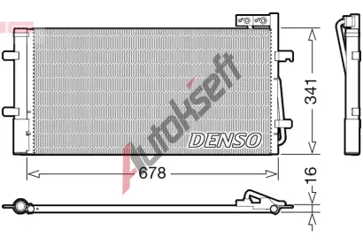 DENSO Kondenztor klimatizace DEN DCN02035, DCN02035