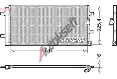 DENSO Kondenztor klimatizace DEN DCN02041, DCN02041