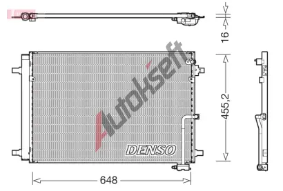 DENSO Kondenztor klimatizace DEN DCN02042, DCN02042