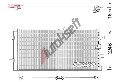DENSO Kondenztor klimatizace DEN DCN02044, DCN02044