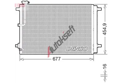 DENSO Kondenzátor klimatizace DEN DCN02046, DCN02046 DENSO Kondenzátor klimatizace DEN DCN02046, DCN02046