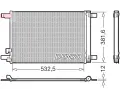Kondenztor klimatizace DENSO ‐ DEN DCN02048