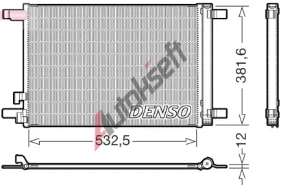 DENSO Kondenztor klimatizace DEN DCN02048, DCN02048