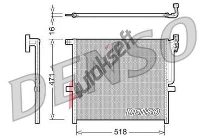 DENSO Kondenztor klimatizace DEN DCN05001, DCN05001