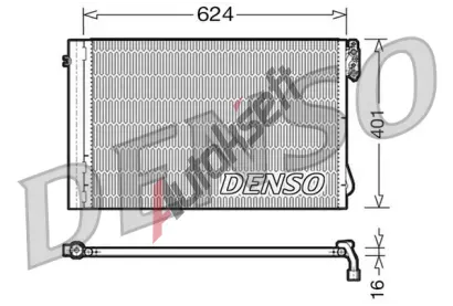 DENSO Kondenztor klimatizace DEN DCN05011, DCN05011