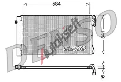 DENSO Kondenztor klimatizace DEN DCN05012, DCN05012