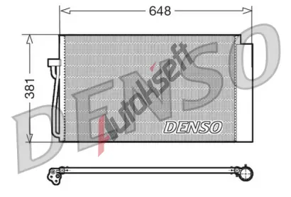 DENSO Kondenztor klimatizace DEN DCN05017, DCN05017