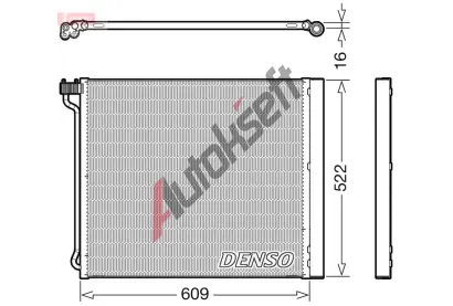 DENSO Kondenztor klimatizace DEN DCN05034, DCN05034