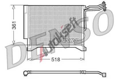 DENSO Kondenztor klimatizace DEN DCN05100, DCN05100